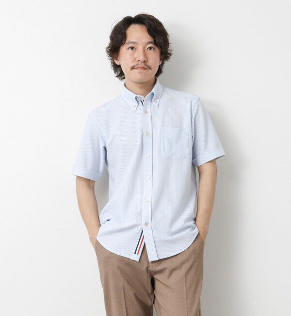 NOLLEY'S goodman「《ビジカジ対応》吸水速乾 360&deg;ストレッチ トリコットST テープBD 25SS」|シャツ・ブラウス|