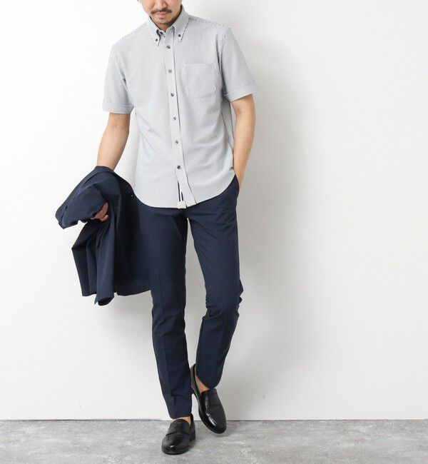 NOLLEY'S goodman「《ビジカジ対応》吸水速乾 360&deg;ストレッチ トリコットST テープBD 25SS」|シャツ・ブラウス|