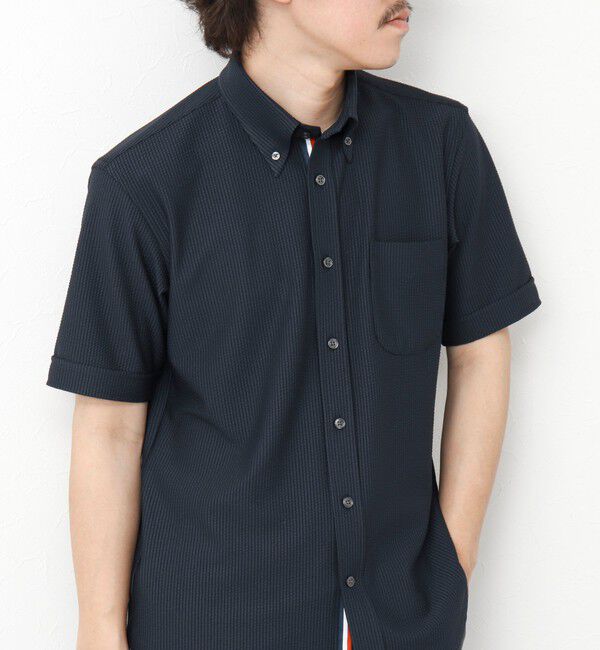 NOLLEY'S goodman「《ビジカジ対応》吸水速乾 360&deg;ストレッチ トリコットST テープBD 25SS」|シャツ・ブラウス|