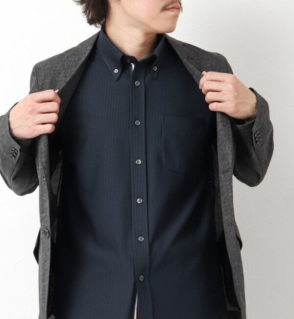 NOLLEY'S goodman「《ビジカジ対応》吸水速乾 360&deg;ストレッチ トリコットST テープBD 25SS」|シャツ・ブラウス|