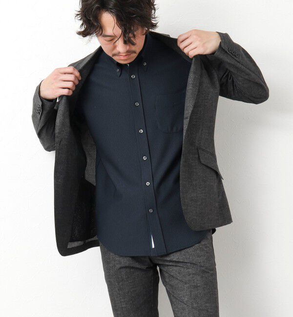 NOLLEY'S goodman「《ビジカジ対応》吸水速乾 360&deg;ストレッチ トリコットST テープBD 25SS」|シャツ・ブラウス|