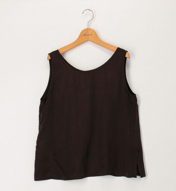 NOLLEY'S「《セットアップ対応》高機能 フィブリルサテン2WAYノースリーブブラウス」|シャツ・ブラウス|