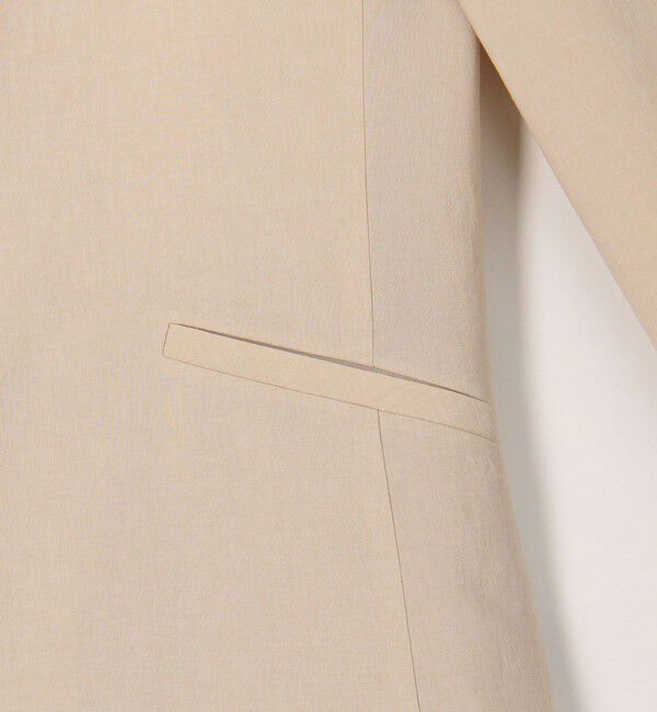 NOLLEY'S「《セットアップ対応》ウォッシャブルドライトロピカルVネックジャケット」|ノーカラージャケット|