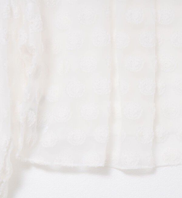 NOLLEY'S sophi「シアーフラワージャガードショートシャツ」|シャツ・ブラウス|