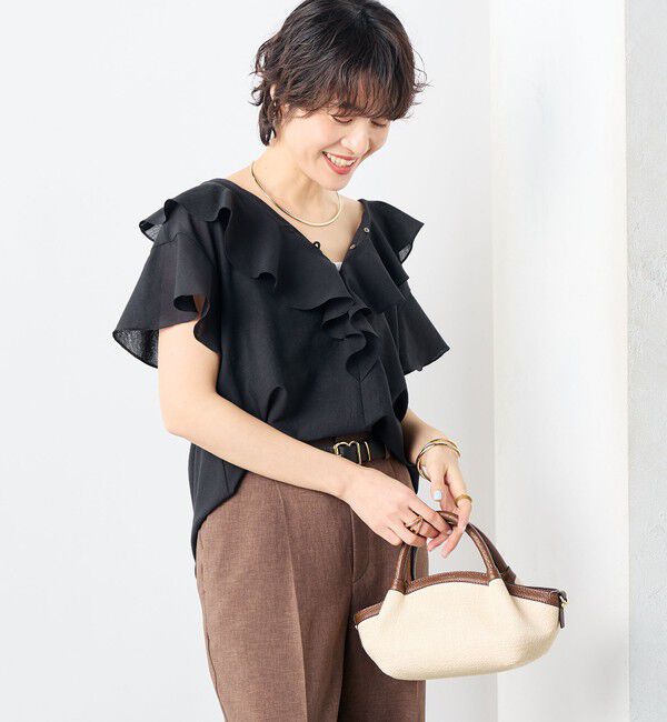 NOLLEY'S「2wayラッフル衿ブラウス」|シャツ・ブラウス|