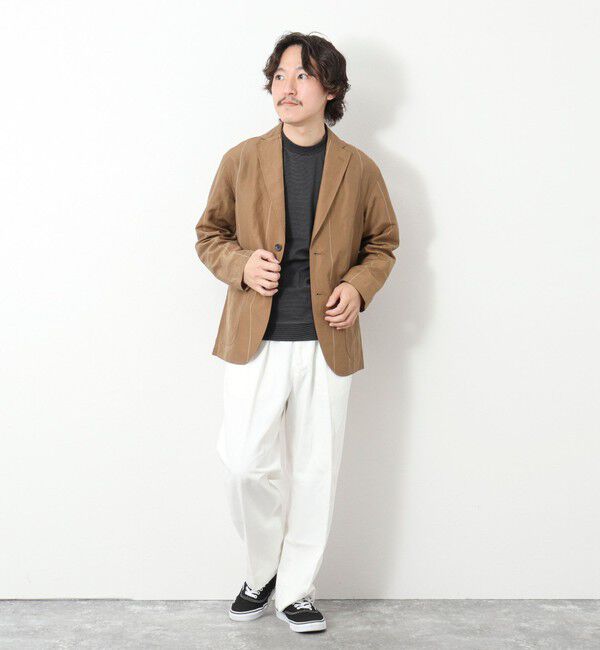 NOLLEY'S goodman「《ビジカジ対応》セミシルケットスムース ボーダードレスTシャツ 25SS」|Tシャツ・カットソー|