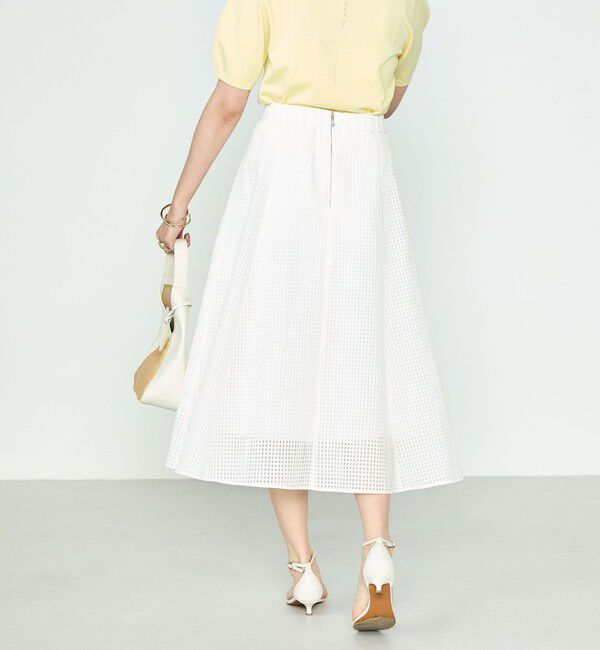 NOLLEY'S sophi「ウォッシャブルシアーチェックフレアスカート」|フレア|