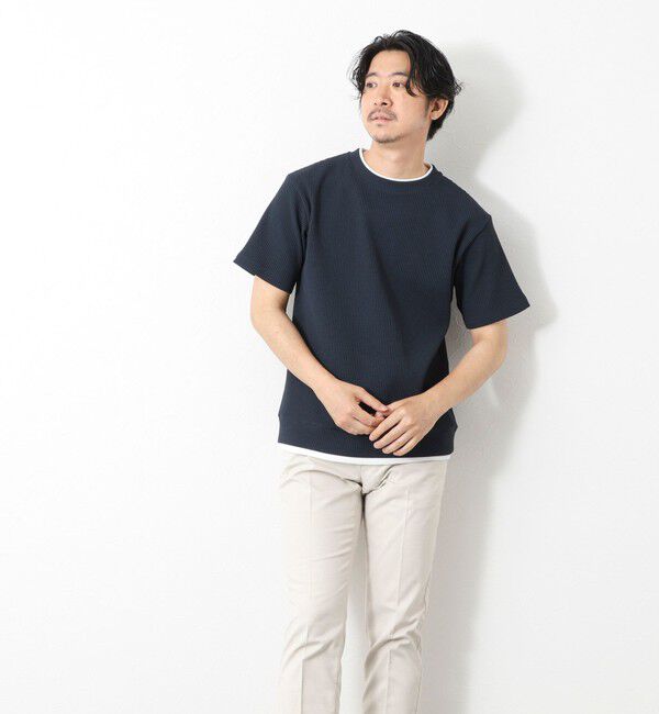 NOLLEY'S goodman「【IRM】《吸水速乾/UVカット》ワッフルフェイクレイヤードTee 25SS」|Tシャツ・カットソー|