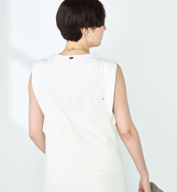 NOLLEY'S「ウォッシャブルカットジャガードキャミワンピース」|ワンピース|