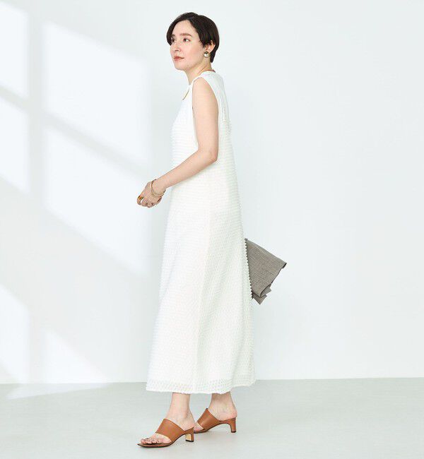 NOLLEY'S「ウォッシャブルカットジャガードキャミワンピース」|ワンピース|