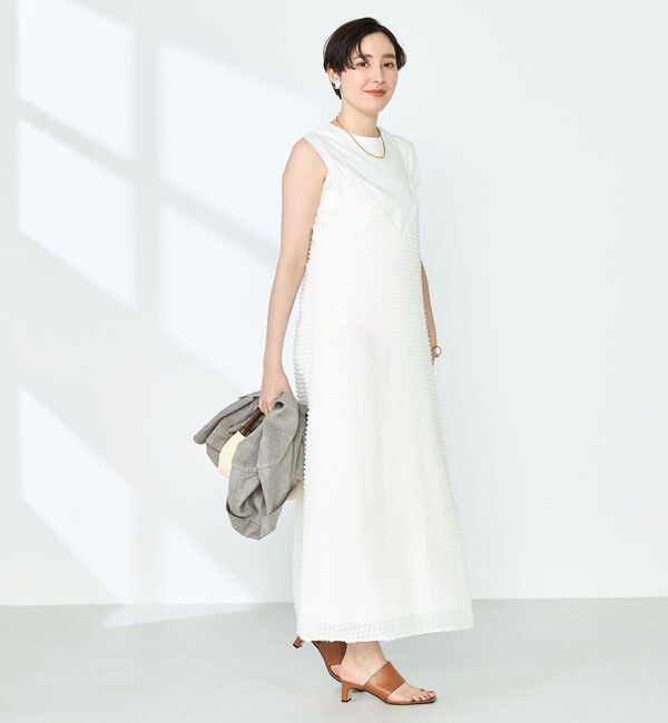 NOLLEY'S「ウォッシャブルカットジャガードキャミワンピース」|ワンピース|