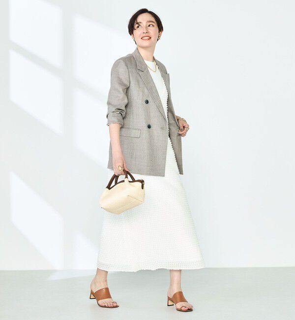 NOLLEY'S「ウォッシャブルカットジャガードキャミワンピース」|ワンピース|