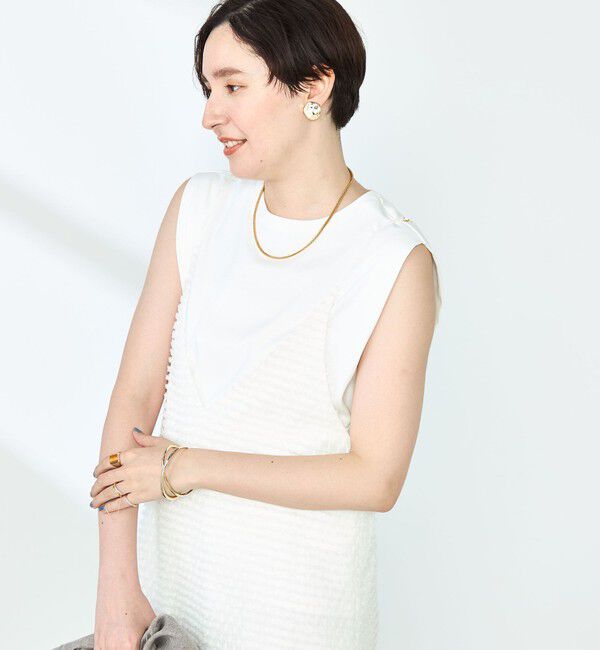 NOLLEY'S「ウォッシャブルカットジャガードキャミワンピース」|ワンピース|