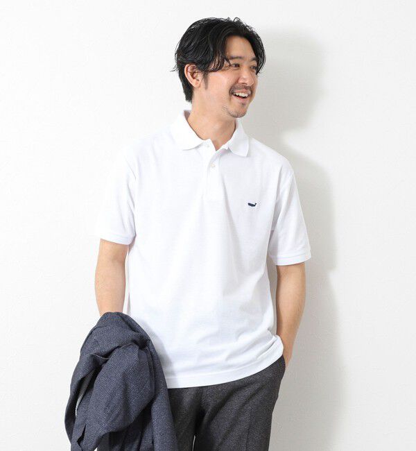 NOLLEY'S goodman「【WEB限定】《ビジカジ対応》クジラ刺繍 ドライカノコ ユーティリティポロ ビズポロ 25SS」|ポロシャツ|