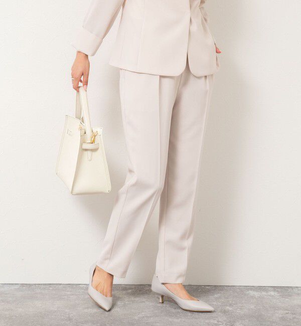 NOLLEY'S sophi「《セットアップ対応》ウォッシャブル強撚タックパンツ」|その他|