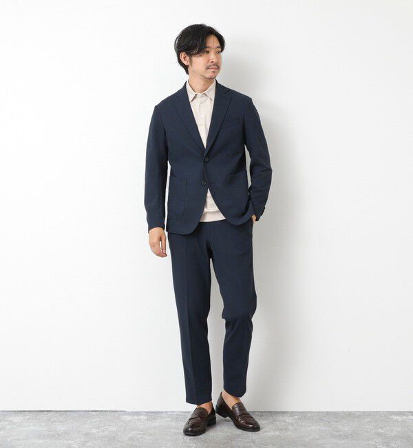 NOLLEY'S goodman「《セットアップ対応》Primeflex 吸水速乾 メランジ カノコ ストレッチイージーJK 25SS」|テーラードジャケット|