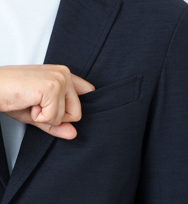 NOLLEY'S goodman「《セットアップ対応》Primeflex 吸水速乾 メランジ カノコ ストレッチイージーJK 25SS」|テーラードジャケット|