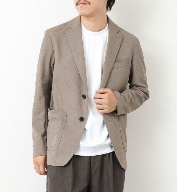 NOLLEY'S goodman「《セットアップ対応》Primeflex 吸水速乾 メランジ カノコ ストレッチイージーJK 25SS」|テーラードジャケット|