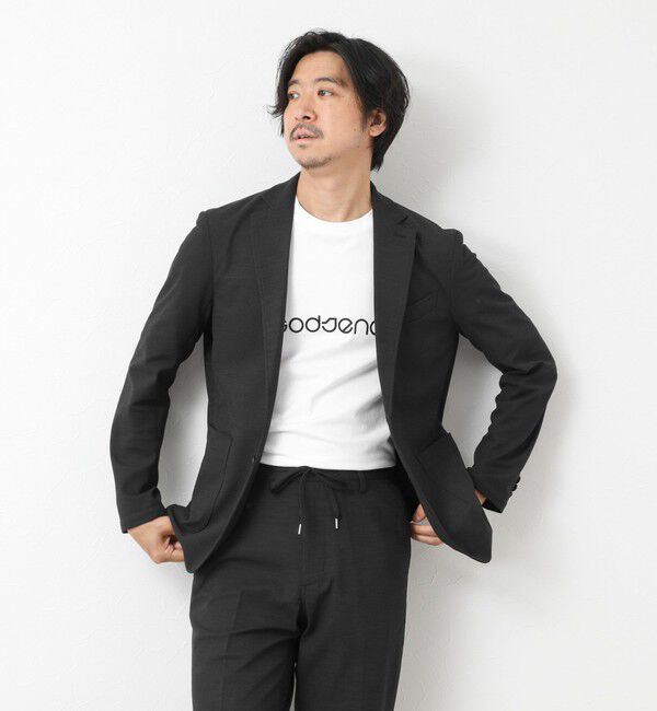 NOLLEY'S goodman「《セットアップ対応》Primeflex 吸水速乾 メランジ カノコ ストレッチイージーJK 25SS」|テーラードジャケット|