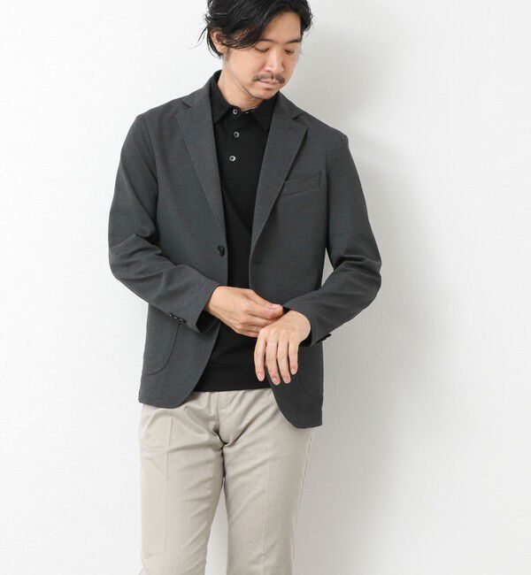NOLLEY'S goodman「《セットアップ対応》Primeflex 吸水速乾 メランジ カノコ ストレッチイージーJK 25SS」|テーラードジャケット|