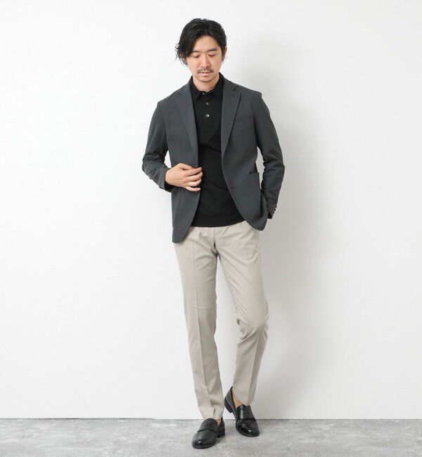 NOLLEY'S goodman「《セットアップ対応》Primeflex 吸水速乾 メランジ カノコ ストレッチイージーJK 25SS」|テーラードジャケット|