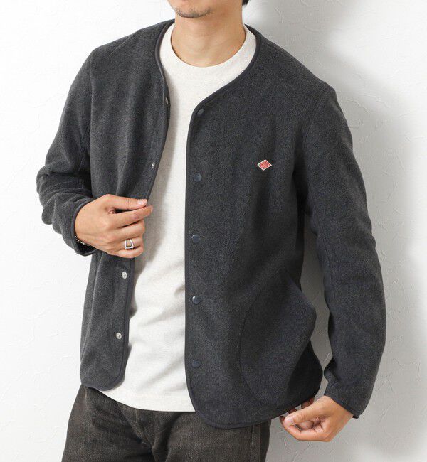 NOLLEY'S goodman「【DANTON/ダントン】JD-8939 FLEECE COLLARLESS JACKET 25AW」|ブルゾン・スタジャン|