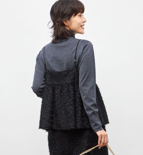 NOLLEY'S sophi「《セットアップ対応》ウォッシャブルフェザーチュールキャミブラウス」|キャミソール|