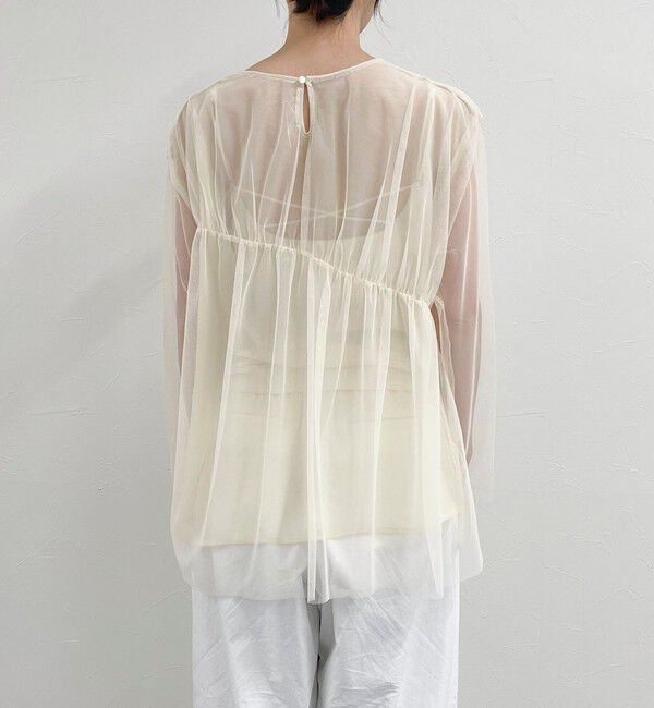fredy emue「チュールシャーリングブラウス」|Tシャツ・カットソー|