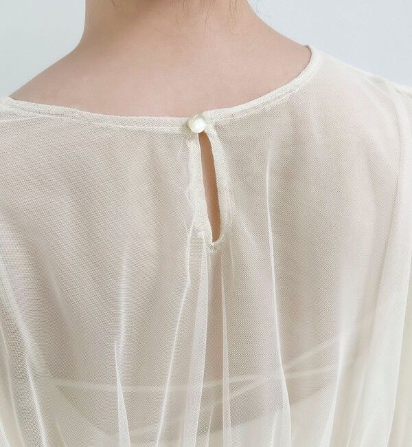 fredy emue「チュールシャーリングブラウス」|Tシャツ・カットソー|