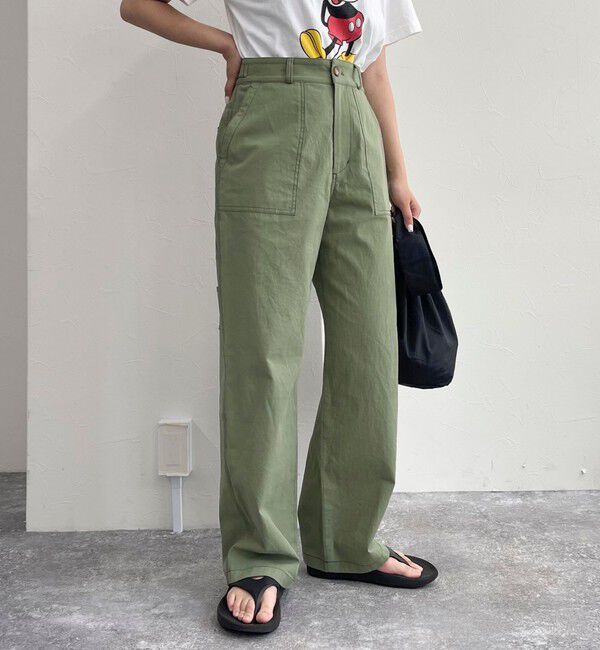 fredy emue「コットンラチネペインターパンツ」|チノ|