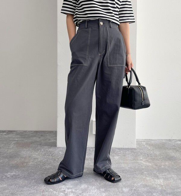 fredy emue「コットンラチネペインターパンツ」|チノ|