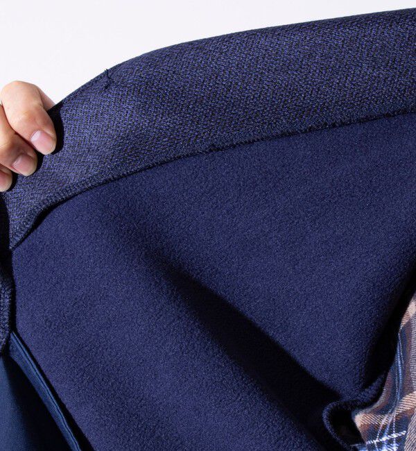 GLOSTER「【GLOSTER/グロスター】カチオンフリースボンディング くるみボタン ショールカーディガン」|カーディガン|