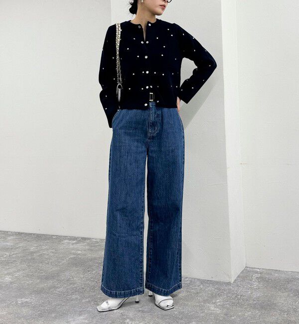 fredy emue「ハート刺繍ミラノリブカーディガン」|カーディガン|