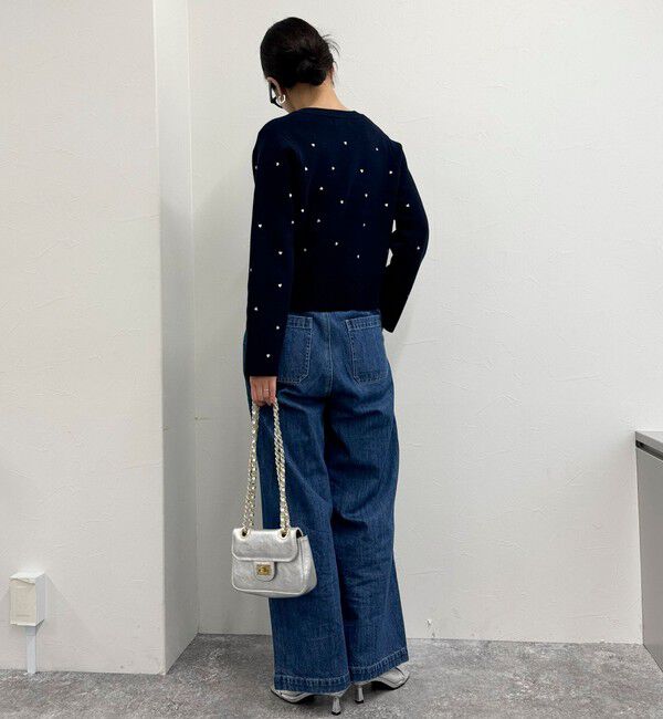 fredy emue「ハート刺繍ミラノリブカーディガン」|カーディガン|