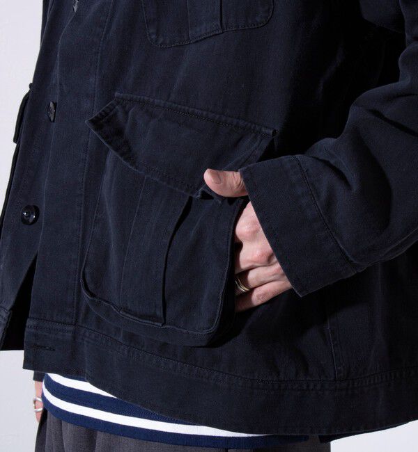 GLOSTER「【GLOSTER/グロスター】バイオウォッシュ ファティーグジャケット ミリタリーブルゾン」|ブルゾン・スタジャン|