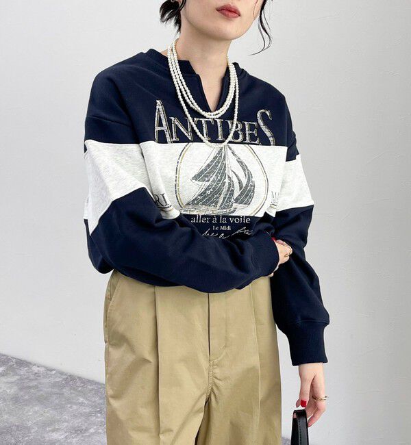 fredy emue「リメイク風スウェットプルオーバー」|スウェット・ジャージ|