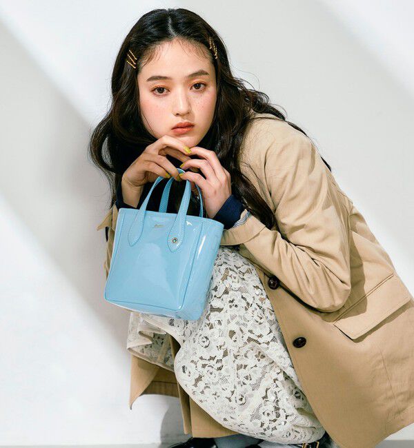 fredy emue「【BEAURE/ビュレ】レザーエナメルミニトートバッグ」|ショルダー・メッセンジャー|