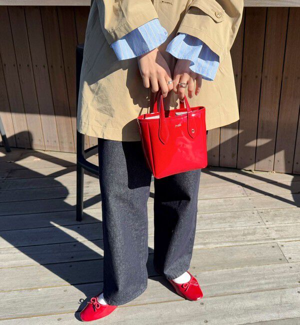 fredy emue「【BEAURE/ビュレ】レザーエナメルミニトートバッグ」|ショルダー・メッセンジャー|