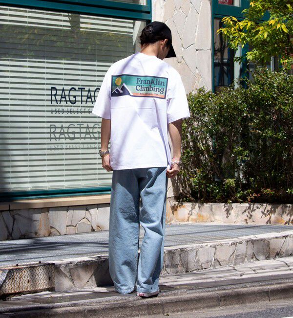 GLOSTER「【Franklin Climbing】FLEX TECH バックプリント 半袖ロゴTシャツ」|Tシャツ・カットソー|