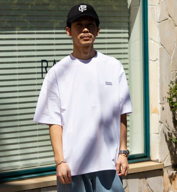 GLOSTER「【Franklin Climbing】FLEX TECH バックプリント 半袖ロゴTシャツ」|Tシャツ・カットソー|