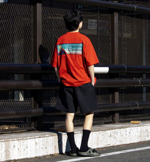 GLOSTER「【Franklin Climbing】FLEX TECH バックプリント 半袖ロゴTシャツ」|Tシャツ・カットソー|