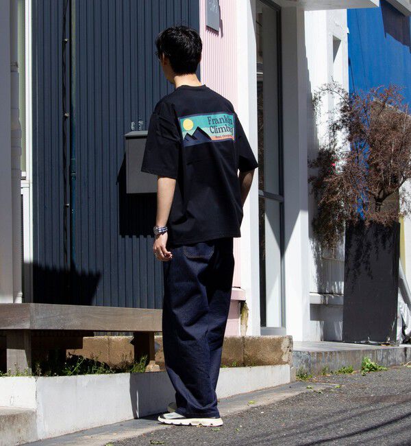 GLOSTER「【Franklin Climbing】FLEX TECH バックプリント 半袖ロゴTシャツ」|Tシャツ・カットソー|