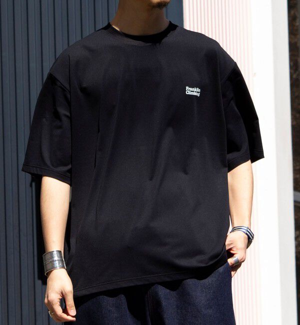 GLOSTER「【Franklin Climbing】FLEX TECH バックプリント 半袖ロゴTシャツ」|Tシャツ・カットソー|