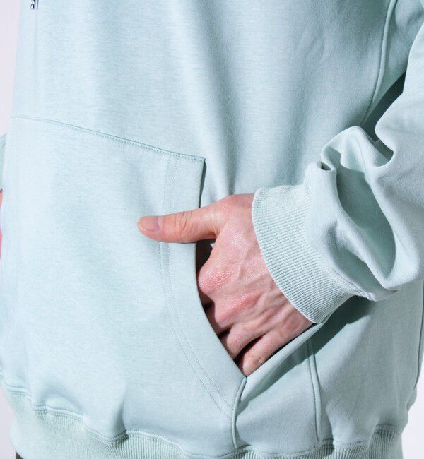 GLOSTER「【GLOSTER/グロスター】フレンチブルドッグ刺繍  ダンボールバイカラーパーカー フーディ」|パーカー|