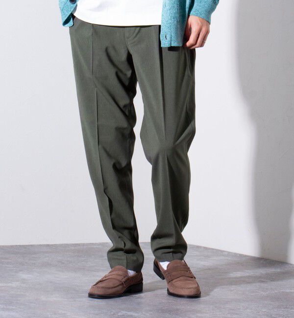 GLOSTER「【GLOSTER/グロスター】COOLMAX ポリトロスラックス イージーパンツ」|チノ|