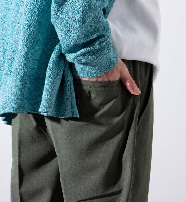 GLOSTER「【GLOSTER/グロスター】COOLMAX ポリトロスラックス イージーパンツ」|チノ|