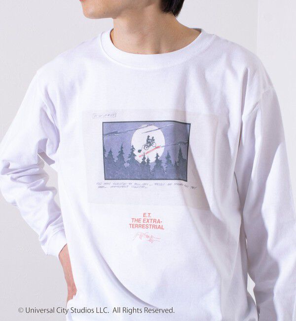 GLOSTER「【GLOSTER】&times;【E.T.】絵コンテ Conte ロンT ロングスリーブT プリントT」|Tシャツ・カットソー|