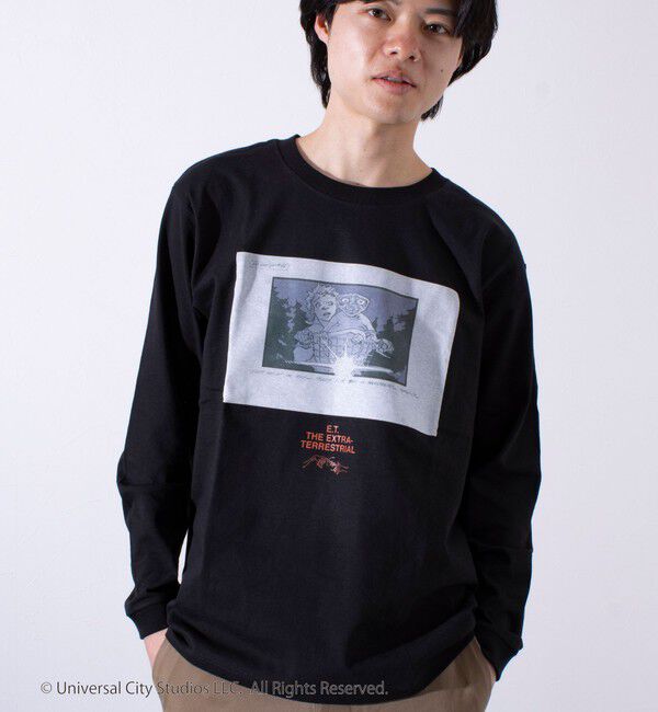 GLOSTER「【GLOSTER】&times;【E.T.】絵コンテ Conte ロンT ロングスリーブT プリントT」|Tシャツ・カットソー|