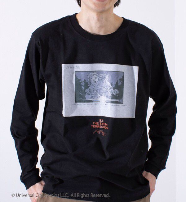 GLOSTER「【GLOSTER】&times;【E.T.】絵コンテ Conte ロンT ロングスリーブT プリントT」|Tシャツ・カットソー|
