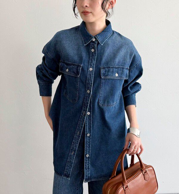 fredy emue「デニムオーバーシャツジャケット」|シャツ・ブラウス|